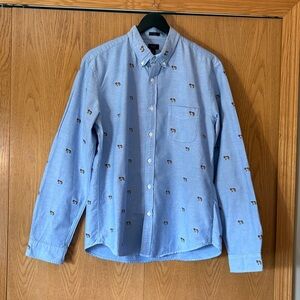 J. Crew St. Bernard Dog Button-Down